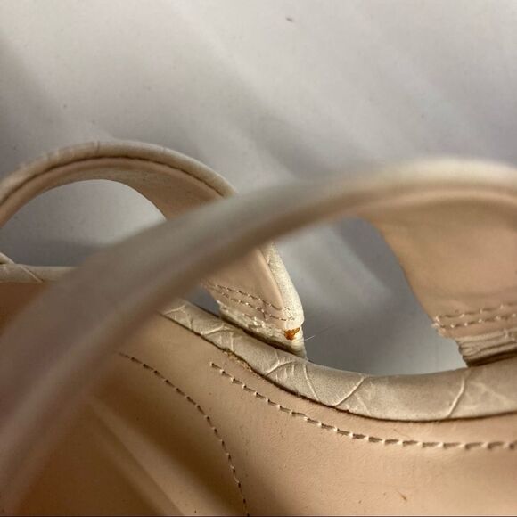 JONES NEW YORK,Cream,Cone Block, Open toe,Gladiator Heels,Sz 6.5 M, Jessie Style - Picture 8 of 14